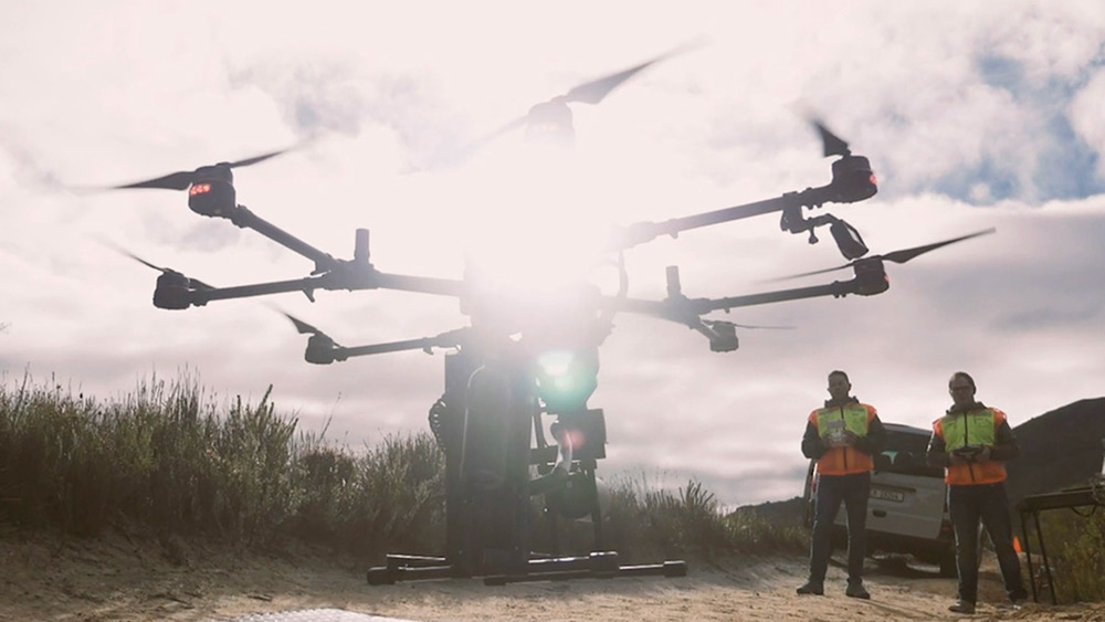 Drone seeding with Airseed tech © WWF-Australia
