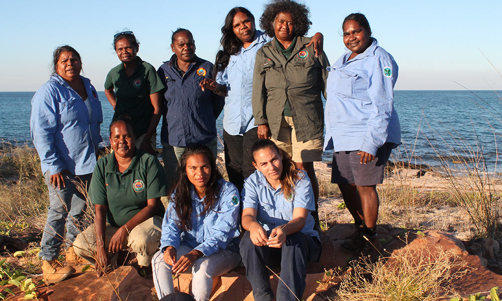 Women rangers at the first ever west Kimberley women rangers camp, Dampier Peninsula, Kimberley © Kimberley Land Council