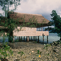 Eco-Tourism lodge near Seghe. Solomon Islands © Edward Parker / WWF